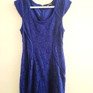 Royal blue Express cocktail dress size 6 - lace